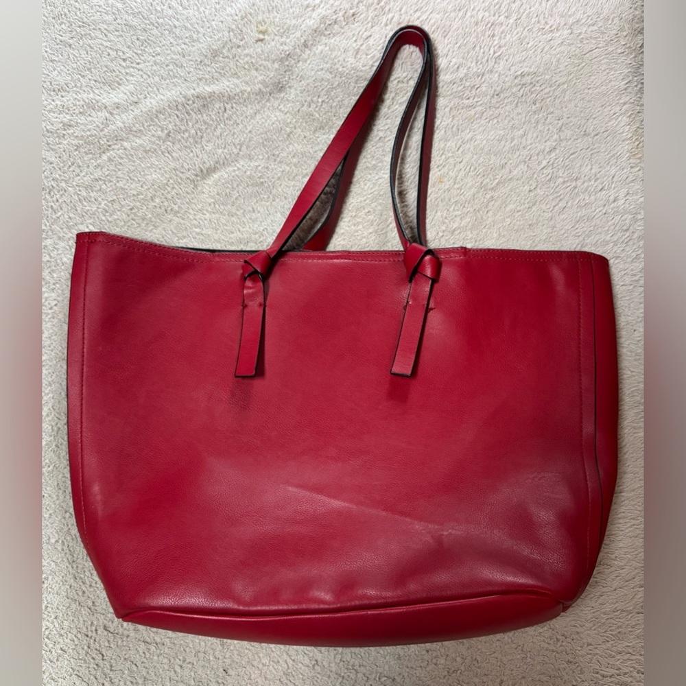 NEIMAN MARCUS Red Tote Bag